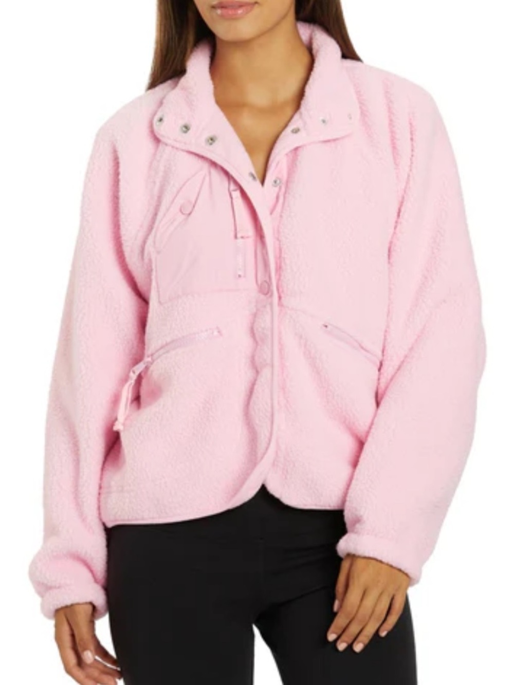 Free People Hit the Slopes fleece jacket - NWOT - Picture 3 of 11
